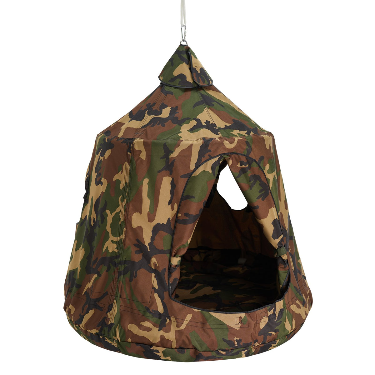 Tree Tent Hanging 330lb Swing with LED Lights Inflatable Base Ceiling Pod