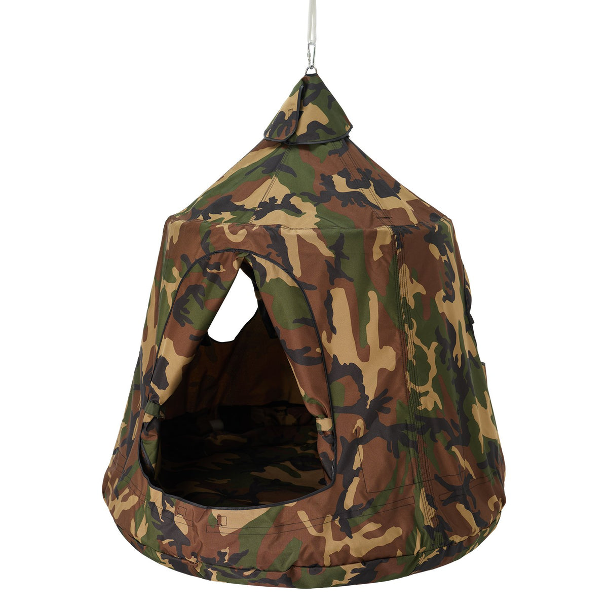 Tree Tent Hanging 330lb Swing with LED Lights Inflatable Base Ceiling Pod