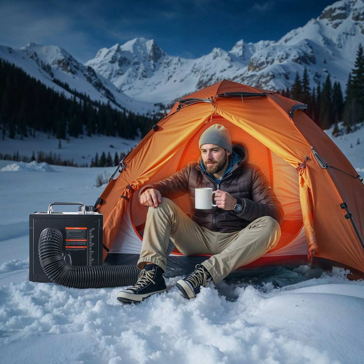 8KW Portable Diesel Heater 12V/24V w/ APP Control Remote & 7L Tank
