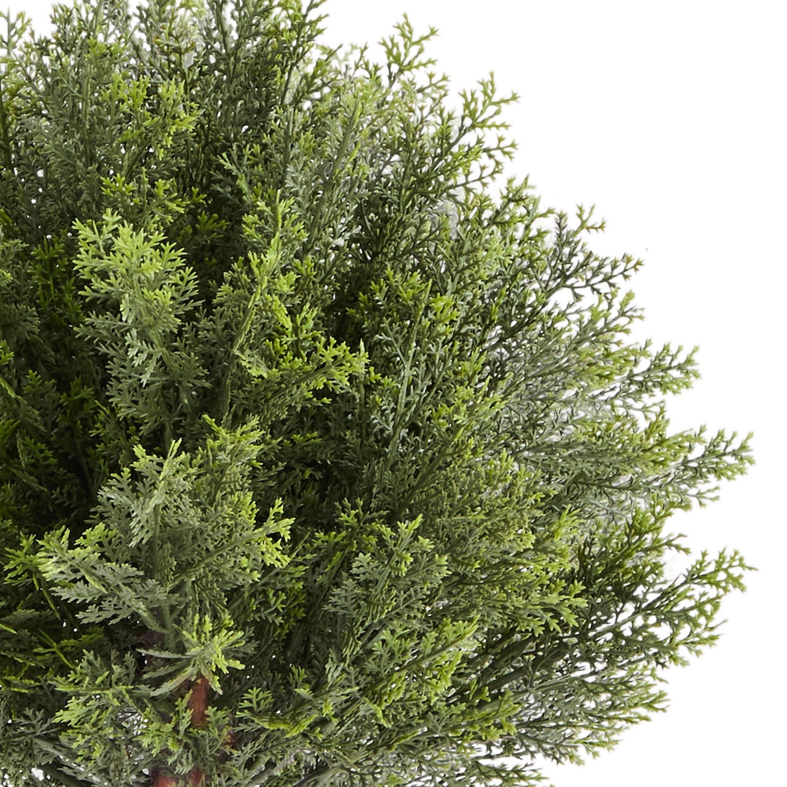 Artificial Topiary Cypress Trees 2-Pack 406mm Faux Shrubs with Ground Spike
