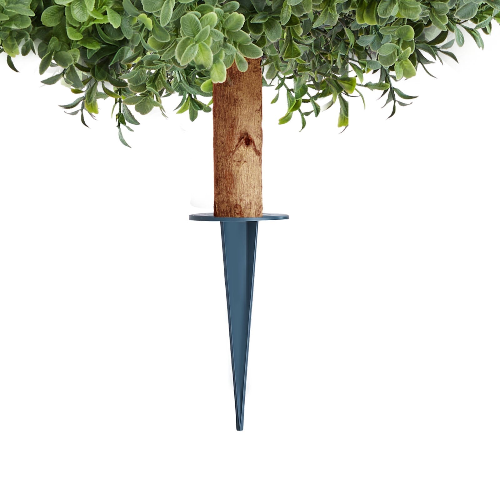 Artificial Topiary Boxwood Trees 2-Pack 559mm Faux Shrubs with Ground Spike