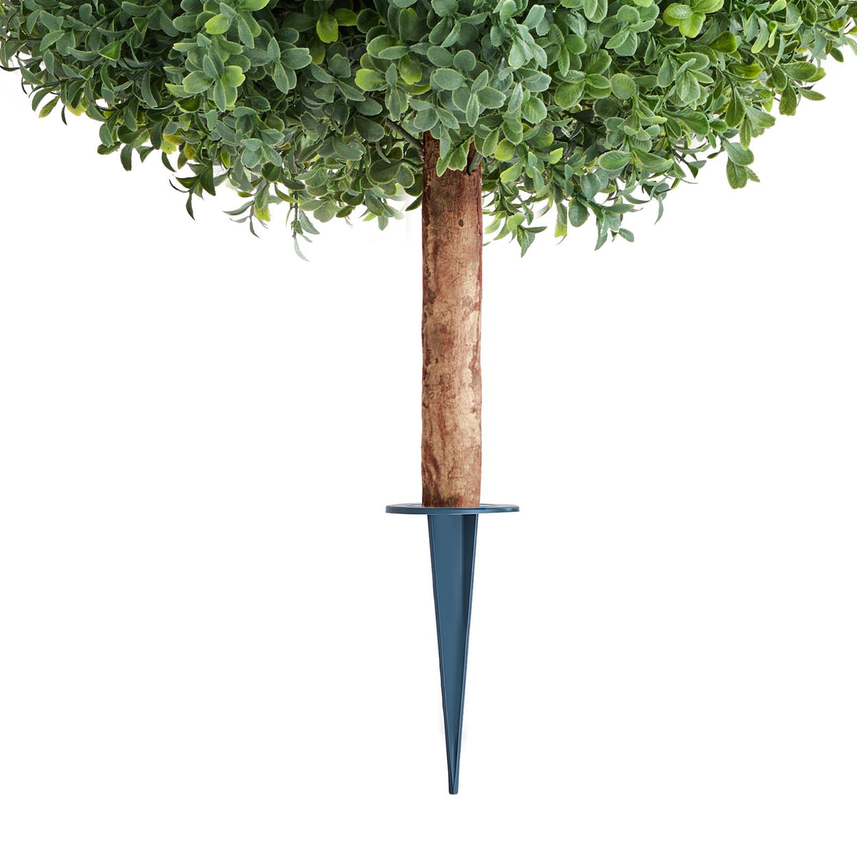 Artificial Topiary Boxwood Trees 2-Pack 686mm Faux Shrubs with Ground Spike
