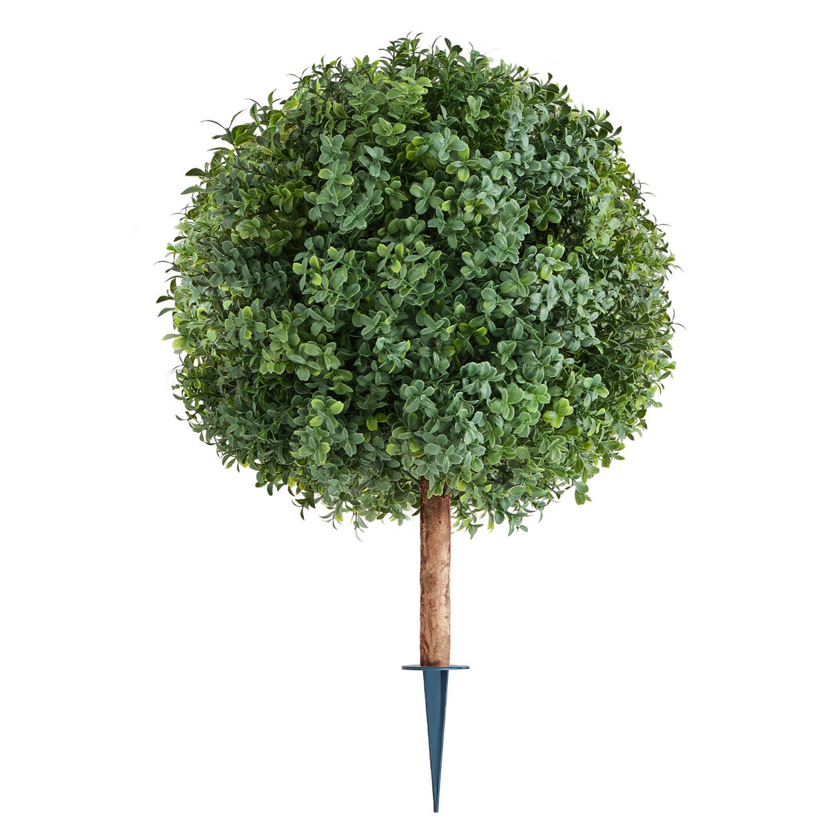 Artificial Topiary Boxwood Trees 2-Pack 686mm Faux Shrubs with Ground Spike