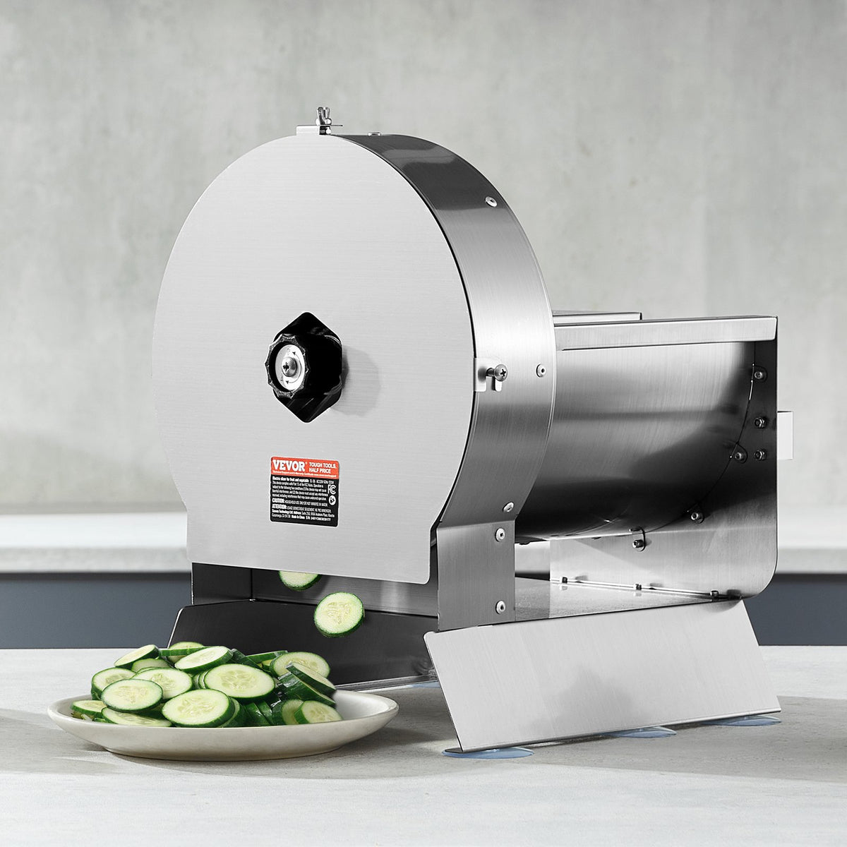 Electric Vegetable Slicer 0–12mm Adjustable Stainless Steel Food Cutter Machine