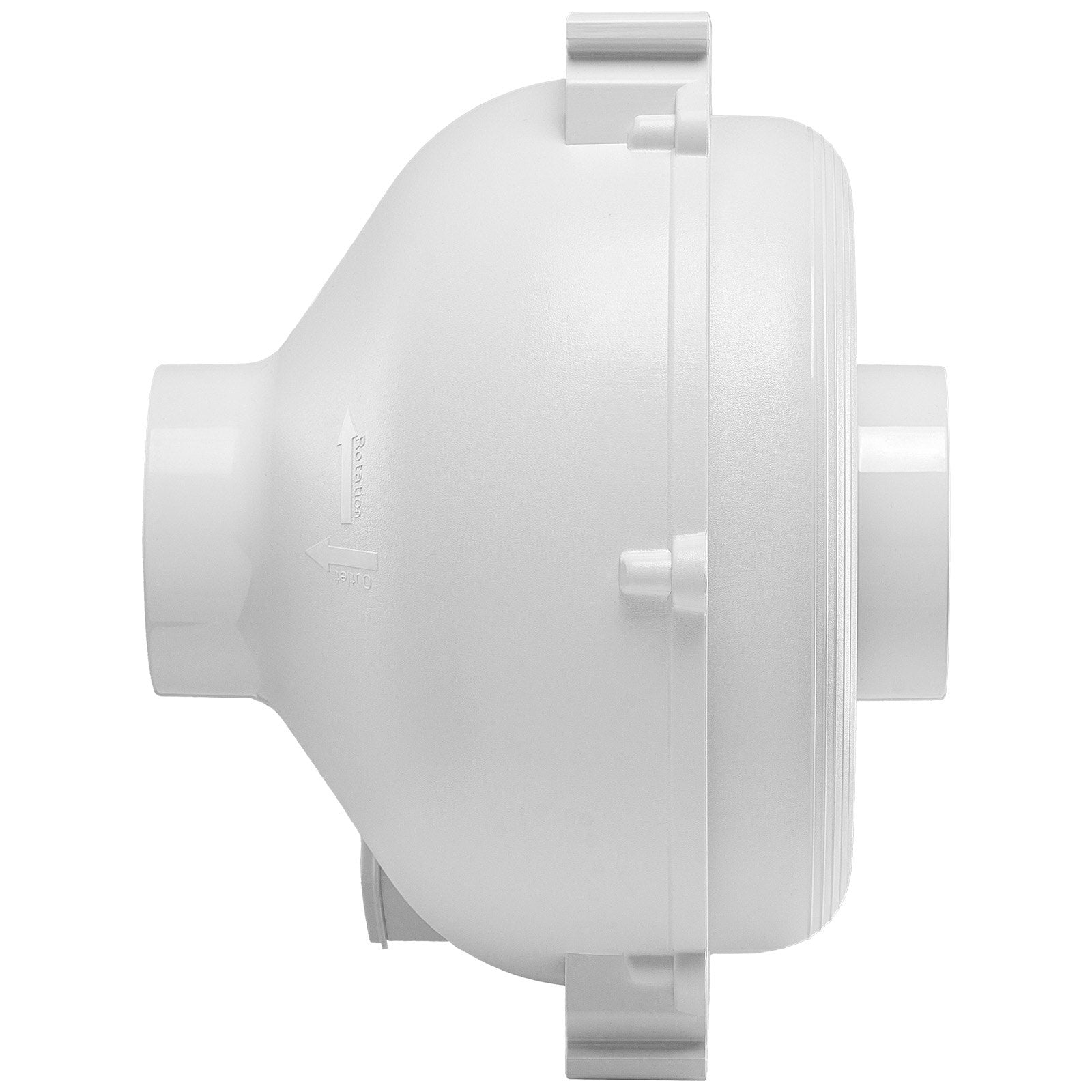 Radon Mitigation Fan System 4-4.5 Inch Quiet 190 CFM Indoor Outdoor Vent