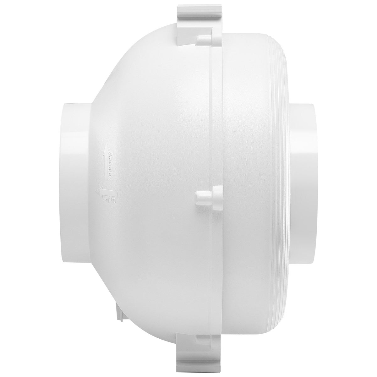 Radon Mitigation Fan System 4-4.5 Inch Quiet 380 CFM Indoor Outdoor Vent