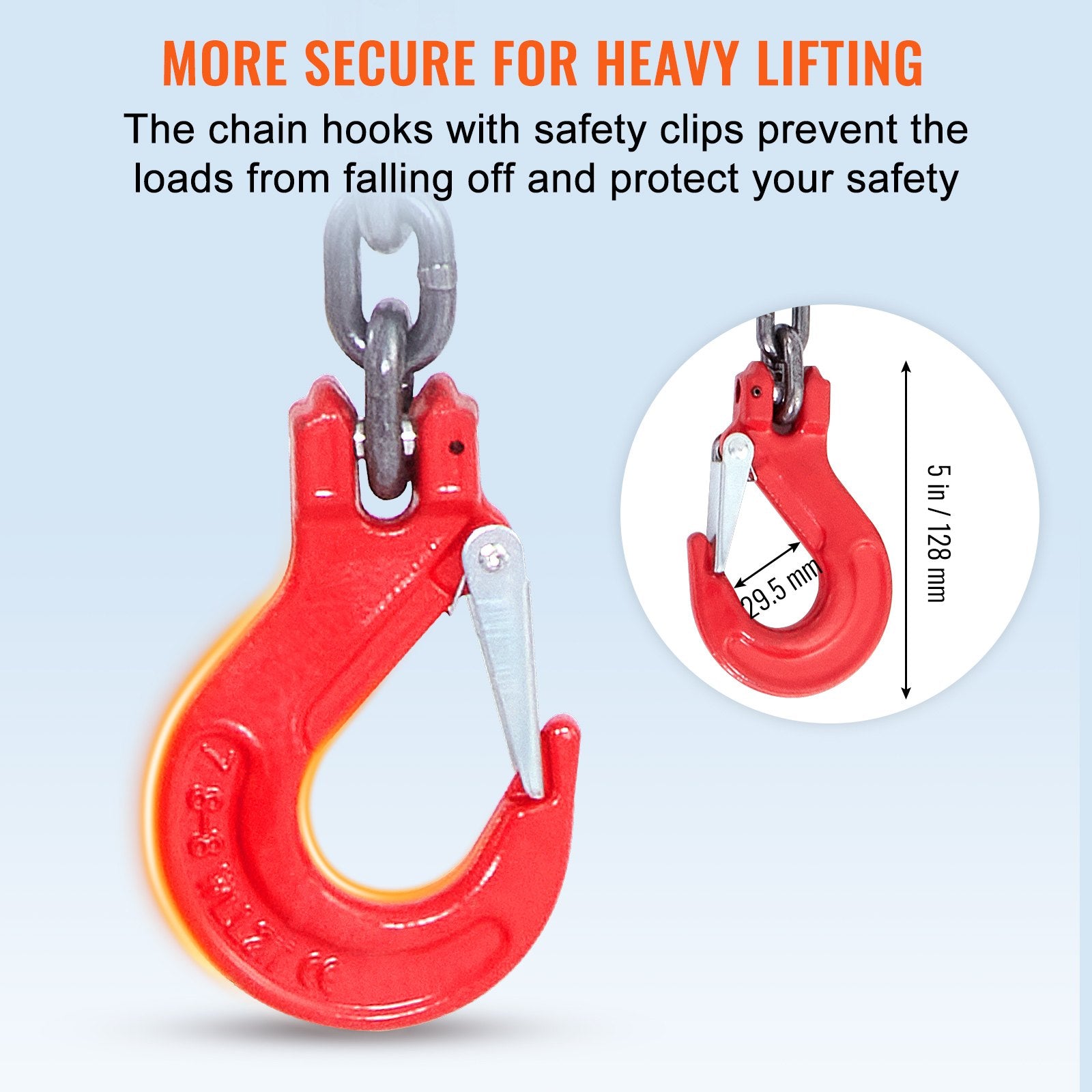 Chain Sling 8mm x 150cm G80 4 Leg Engine Lift Chain 5 Ton