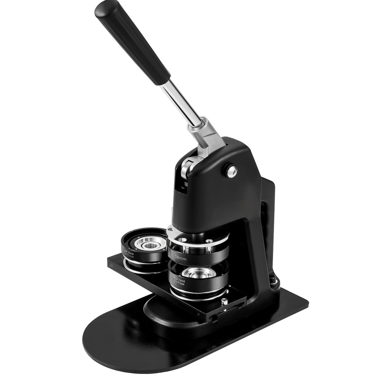 Button Maker Machine Multiple Sizes 1 & 2.25" Badge Punch Press Kit 500 Parts