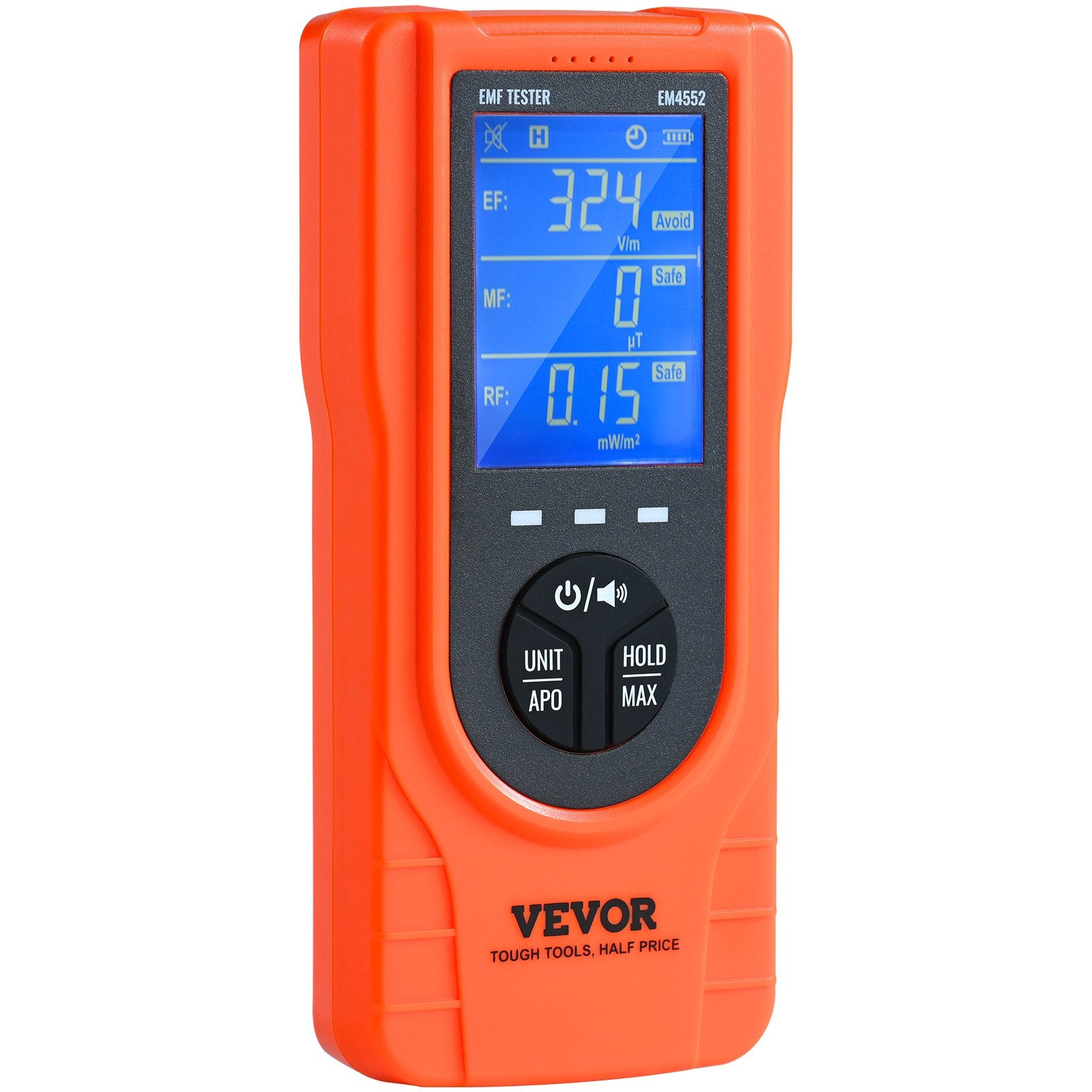 3-in-1 EMF Meter Handheld Rechargeable 5Hz-3.5GHz Electromagnetic Field Detector