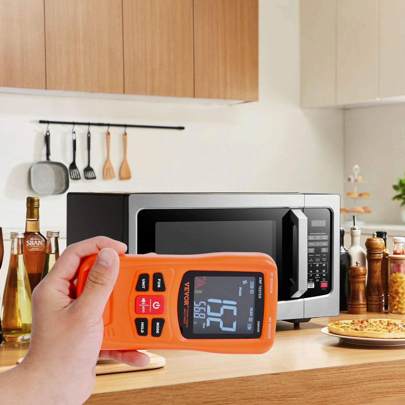 3-in-1 EMF Meter Handheld Rechargeable 5Hz-6GHz Electromagnetic Field Detector