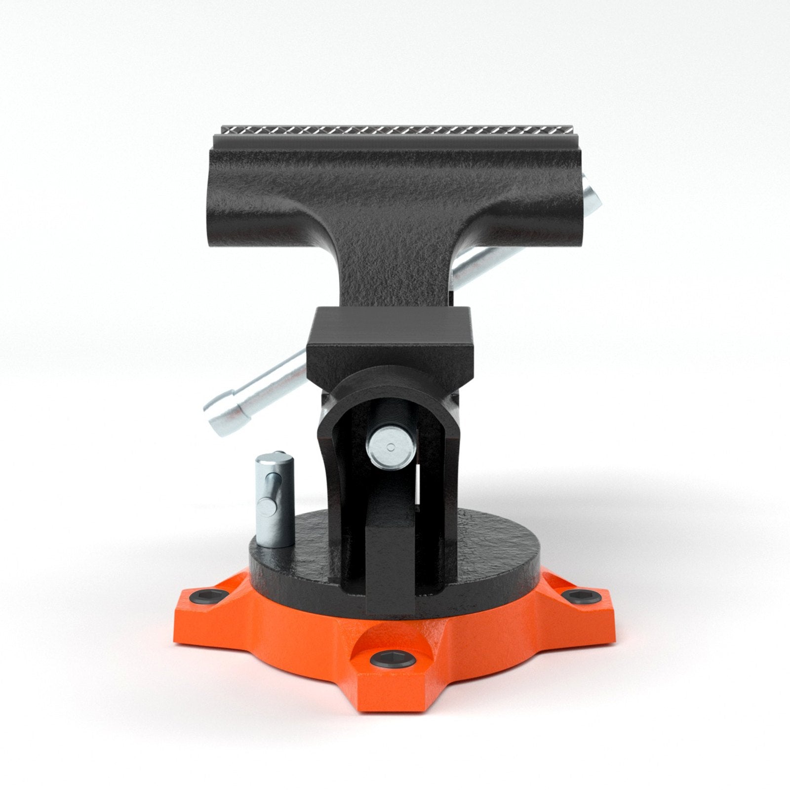 Bench Vise 4.5 Inch 240-Degree Swivel Base Heavy Duty Cast Iron Workbench