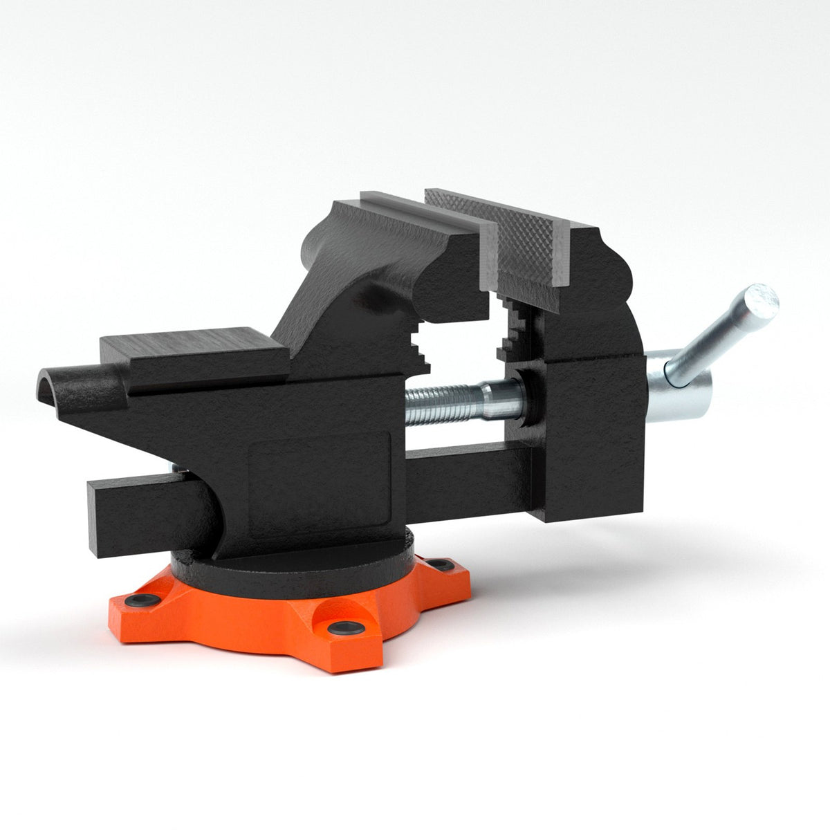 Bench Vise 4.5 Inch 240-Degree Swivel Base Heavy Duty Cast Iron Workbench