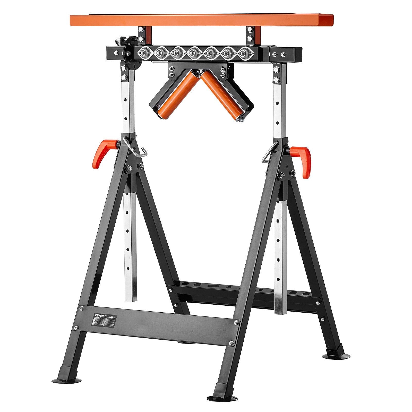 4-in-1 Roller Stand 220kg Load Adjustable 838-1270mm Folding Heavy Duty Woodwork