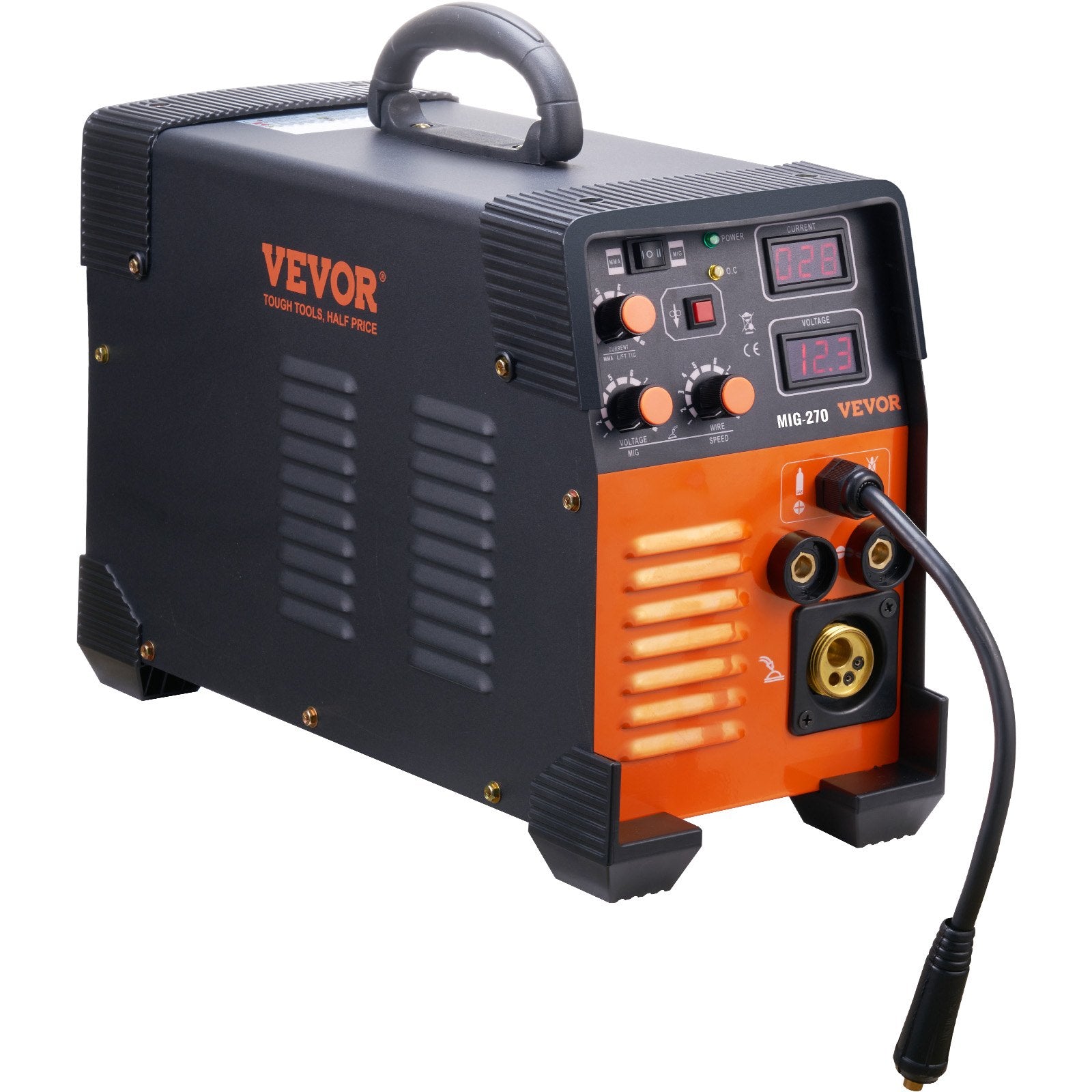MIG Welder 3-in-1 270 Amp MIG Lift TIG Arc IGBT DC Inverter Digital Display
