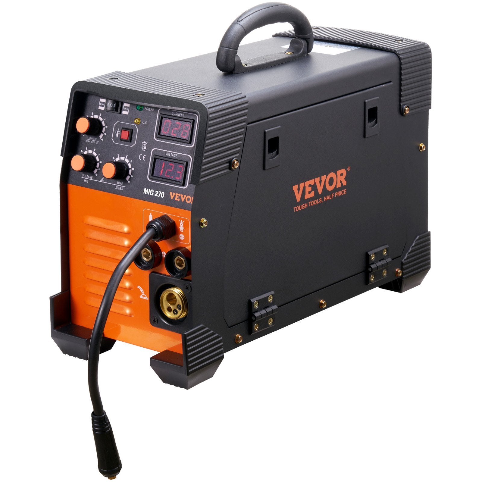 MIG Welder 3-in-1 270 Amp MIG Lift TIG Arc IGBT DC Inverter Digital Display