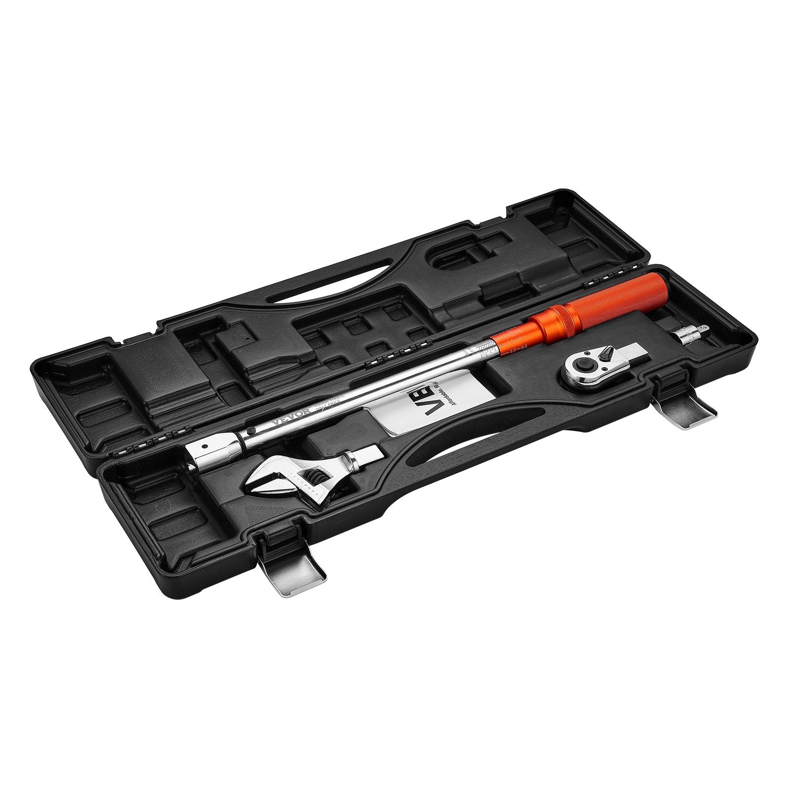 Adjustable Click Torque Wrench 1/2" Drive 20-160 lbf-ft ±2% Adapter Ratchet