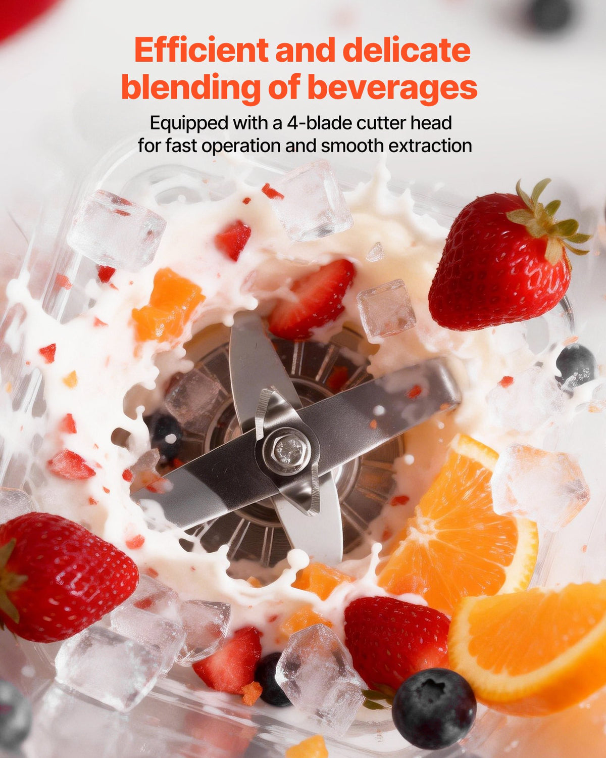 2L Professional Blender 2200W 26000RPM w/ Shield & 6 Preset Menus