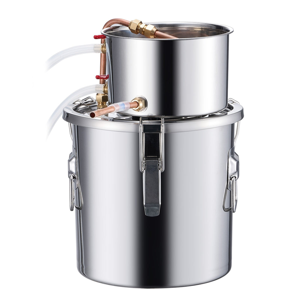 3 Gal Alcohol Still Stainless Steel Distiller with Copper Coil Thermometer Pump
