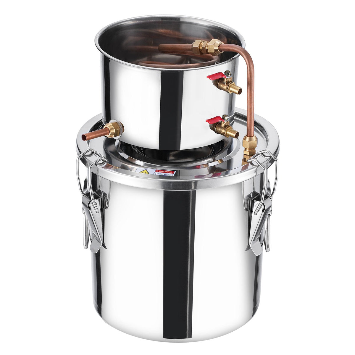 3 Gal Alcohol Still Stainless Steel Distiller with Copper Coil Thermometer Pump