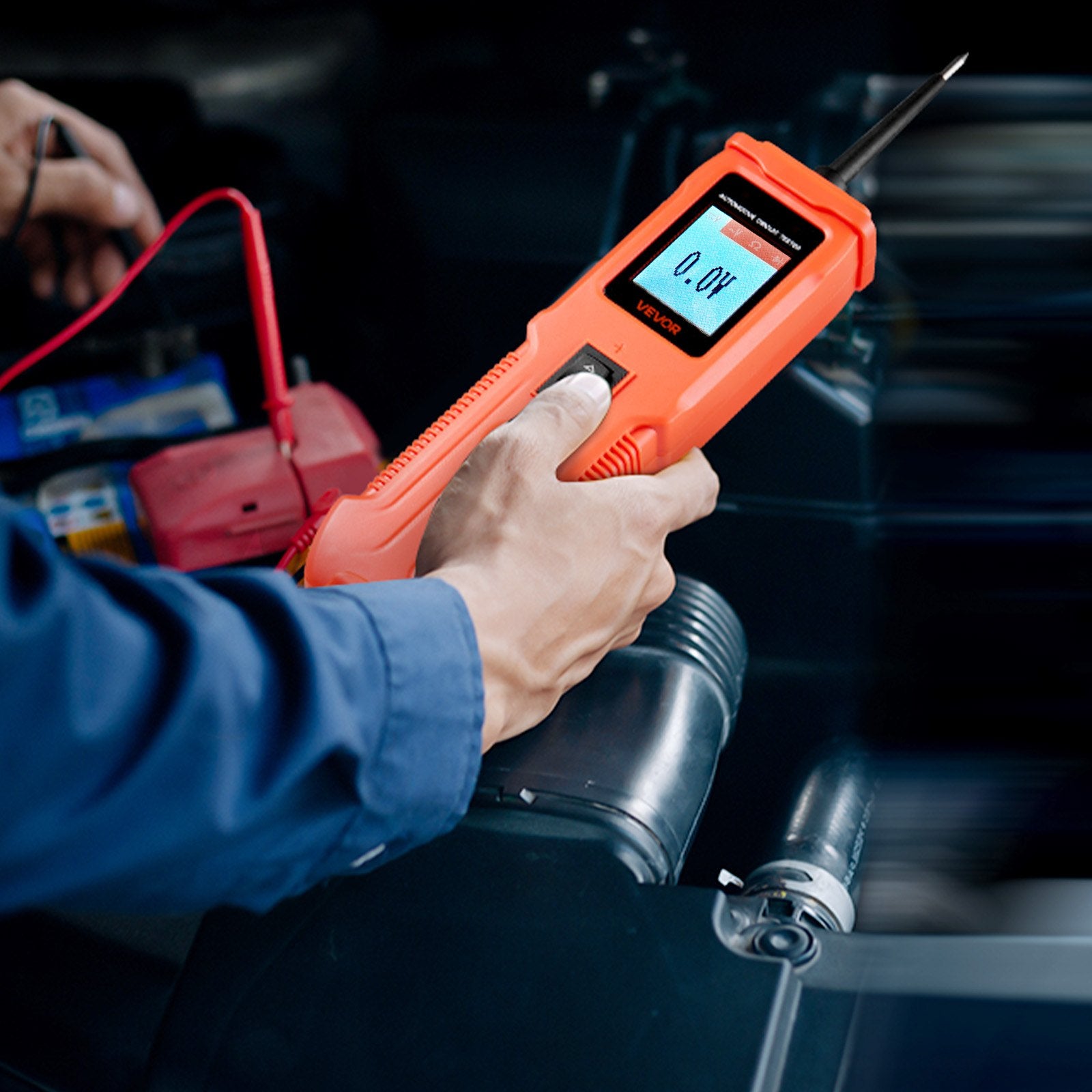 Automotive Circuit Tester, Power Probe with TFT Display & Lighting - 8-35 DCV
