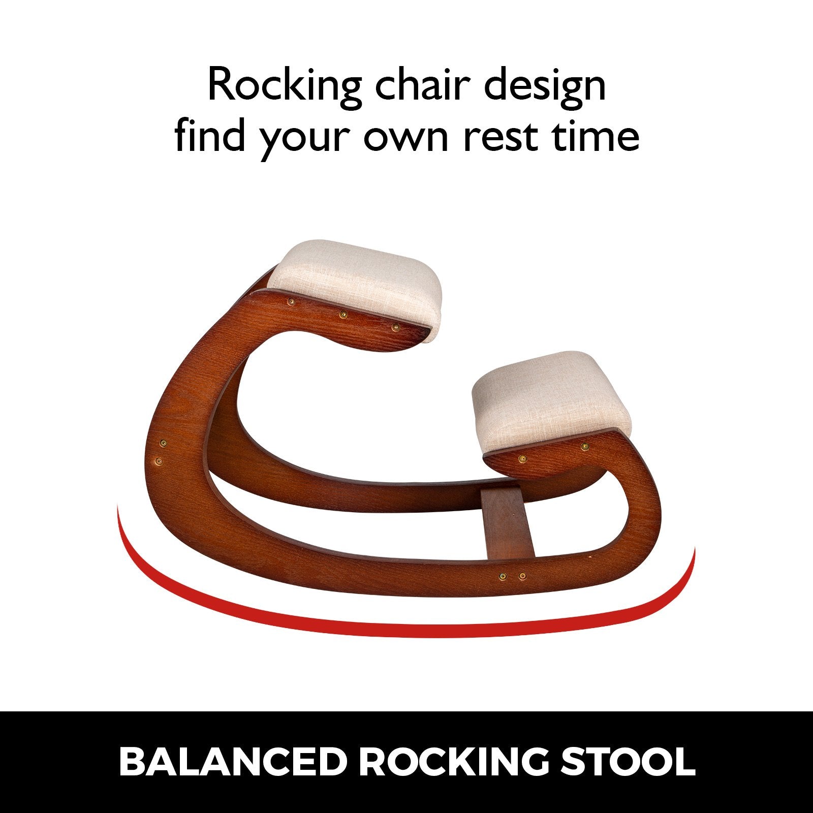 Kneeling Chair Ergonomic Heavy Duty Office Stool Posture Stress Relief Home Desk