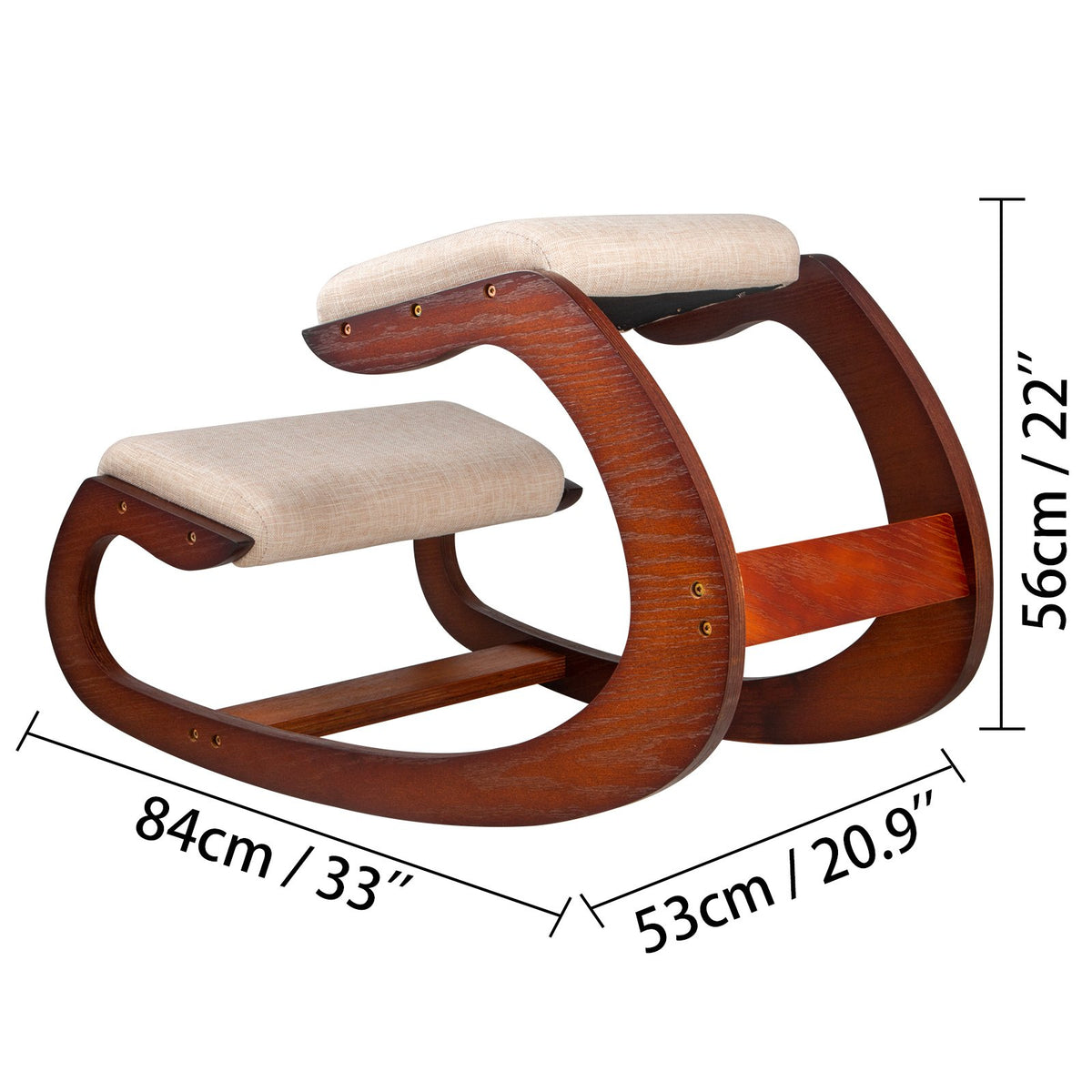Kneeling Chair Ergonomic Heavy Duty Office Stool Posture Stress Relief Home Desk