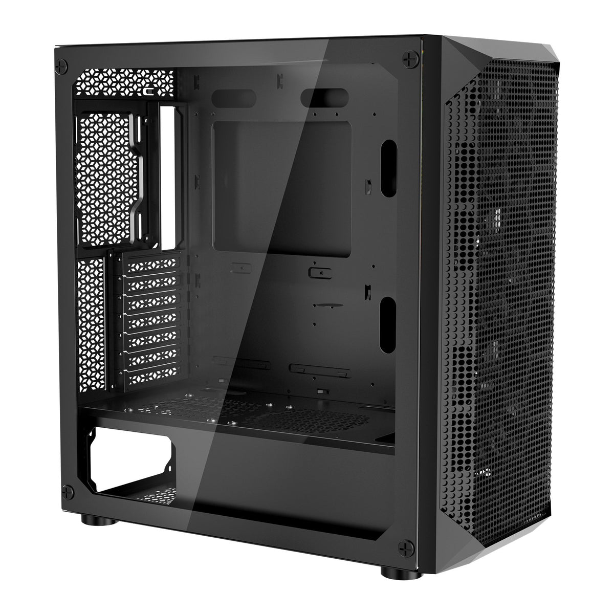 PC Gaming Case Full-Tower, High-Airflow Panel, 3x140mm Fans, E-ATX/ATX/M-ATX/ITX