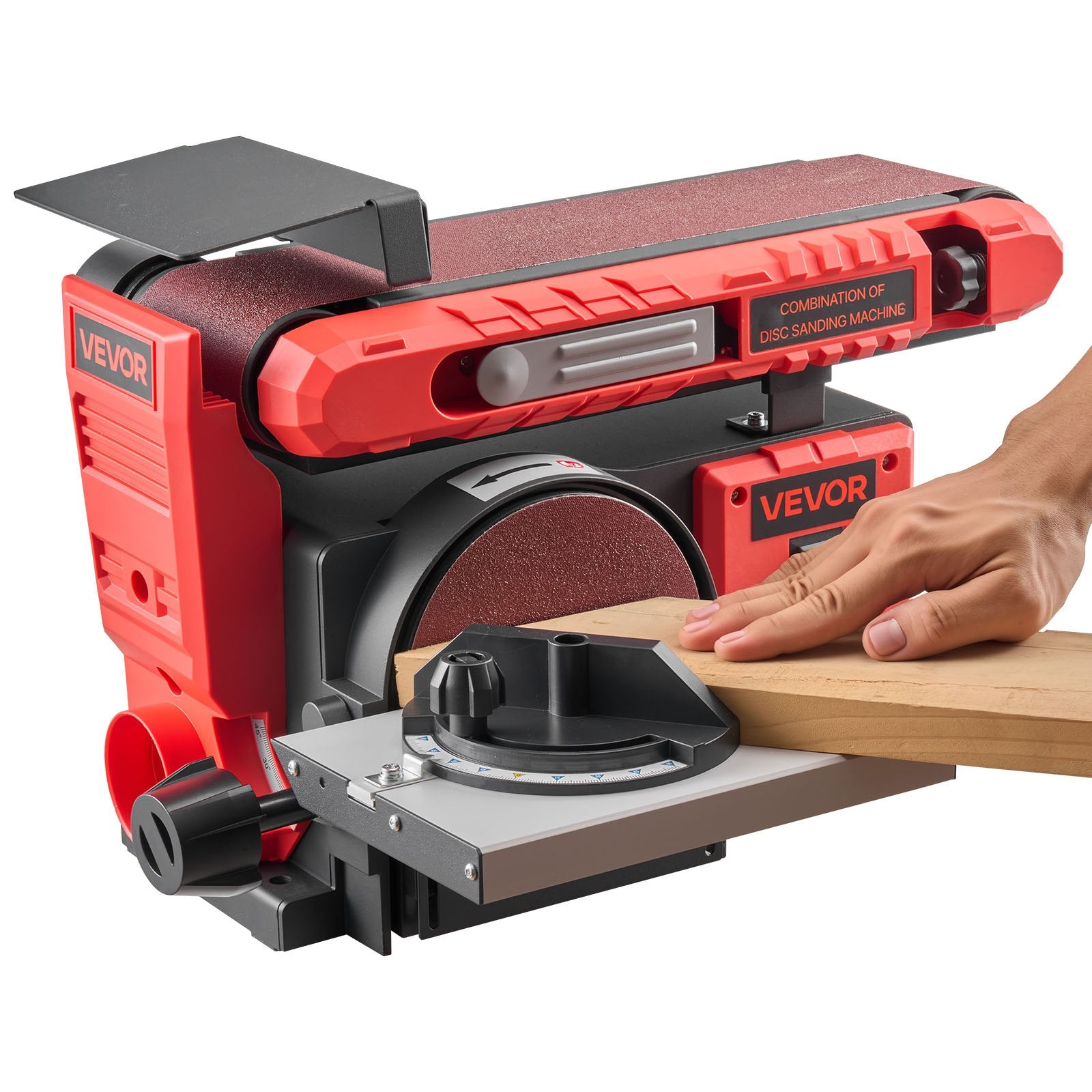 6" Disc and Belt Sander Combo 400W Adjustable Worktable Woodworking Tool