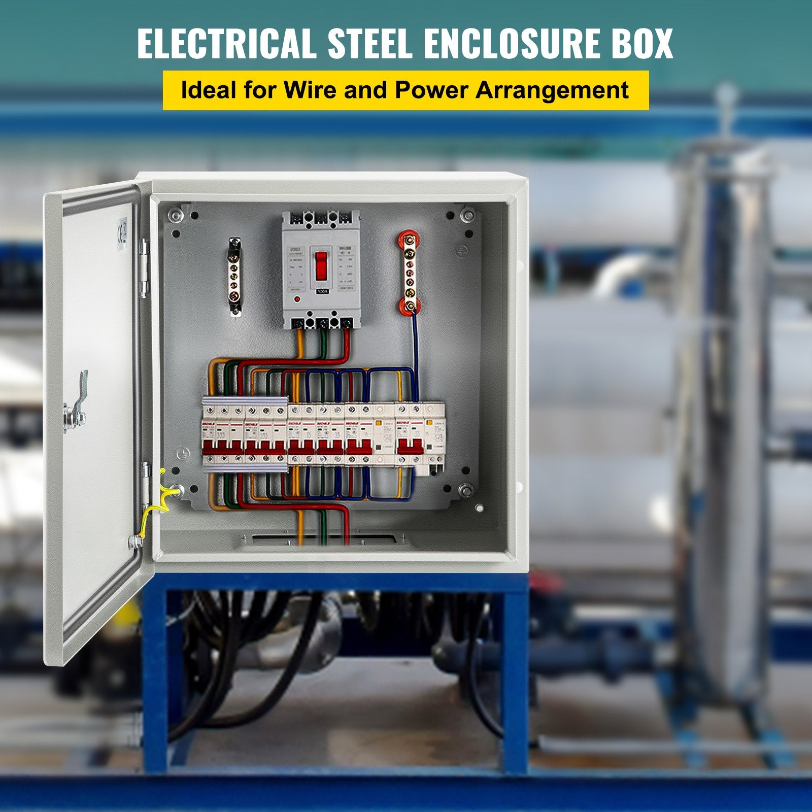 NEMA Steel Enclosure 12x12x6 Inch 4X IP66 Waterproof Dustproof Electrical Box