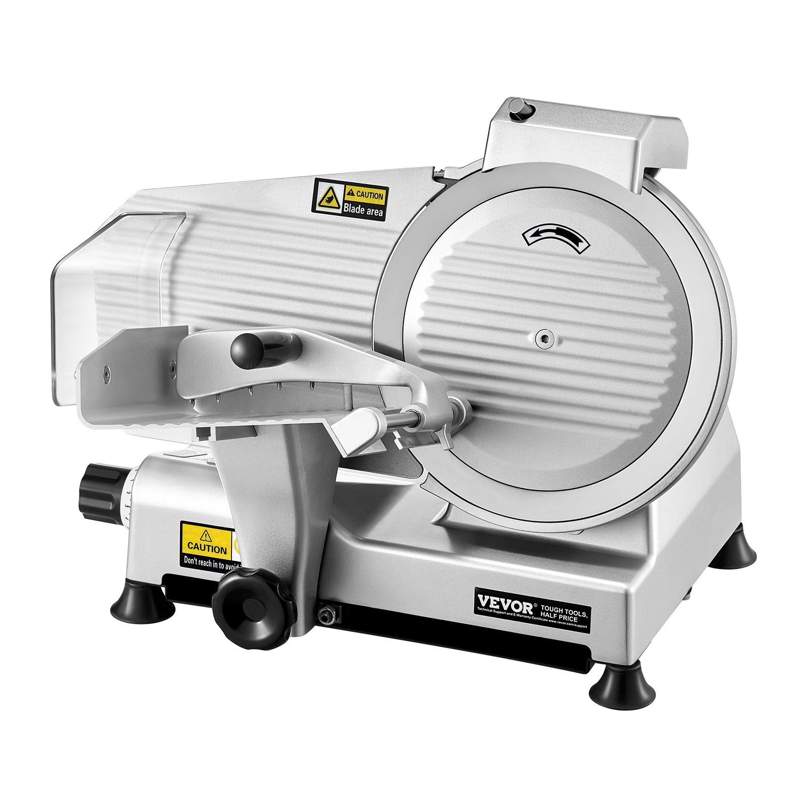 Commercial Meat Slicer 10" Electric 180W with 65Mn Blade Adjustable Thickness