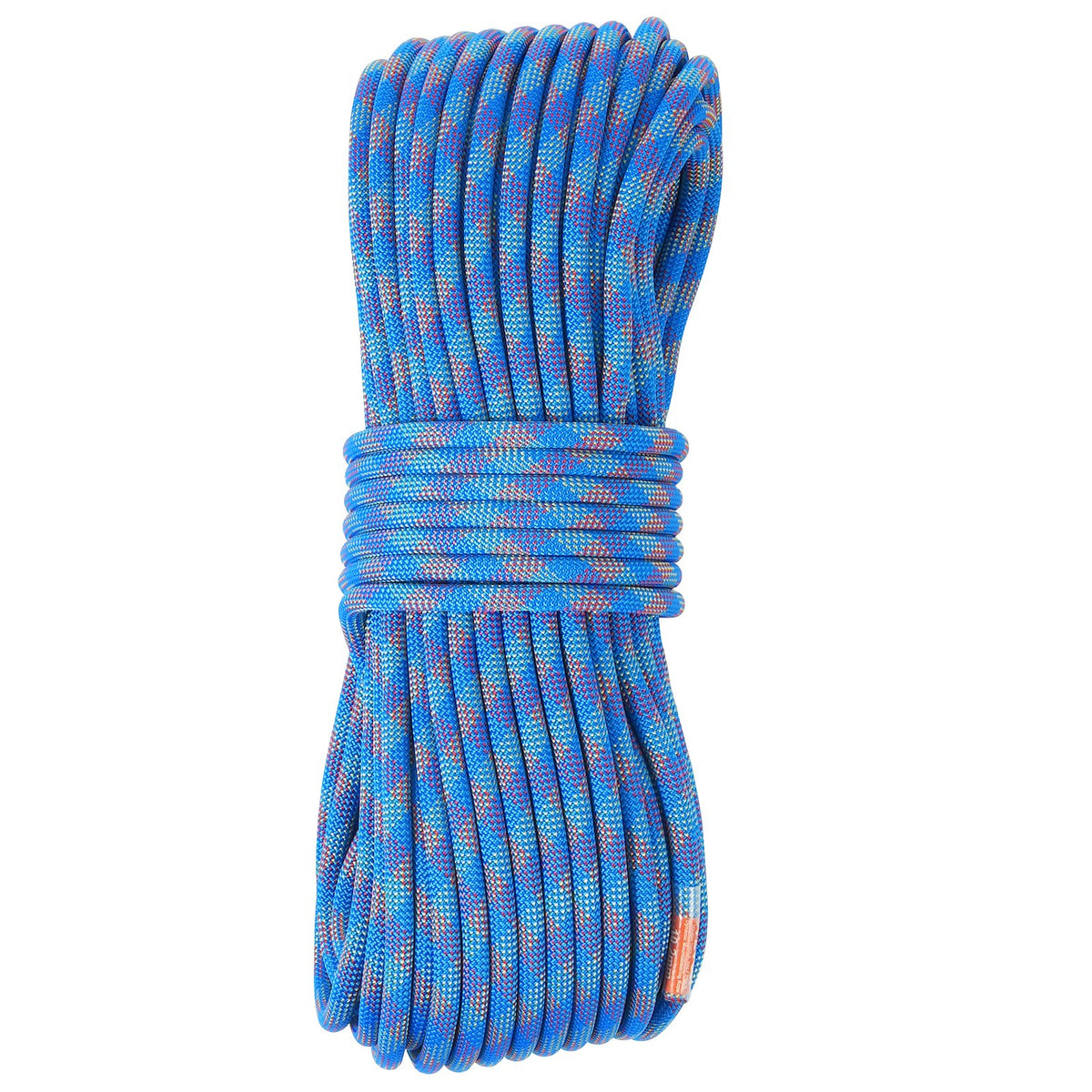 Dynamic Climbing Rope 10.2mm 50M 25KN Rock Rope Steel Snap Hooks Blue
