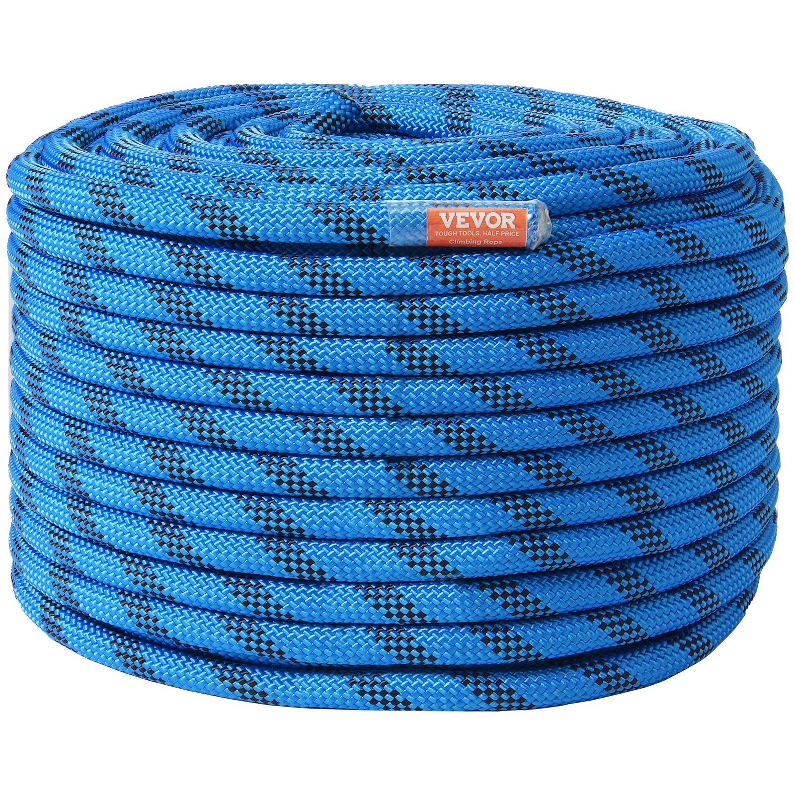 12.7mm Static Climbing Rope 45.7M 30KN Steel Snap Hooks Rappelling Rescue