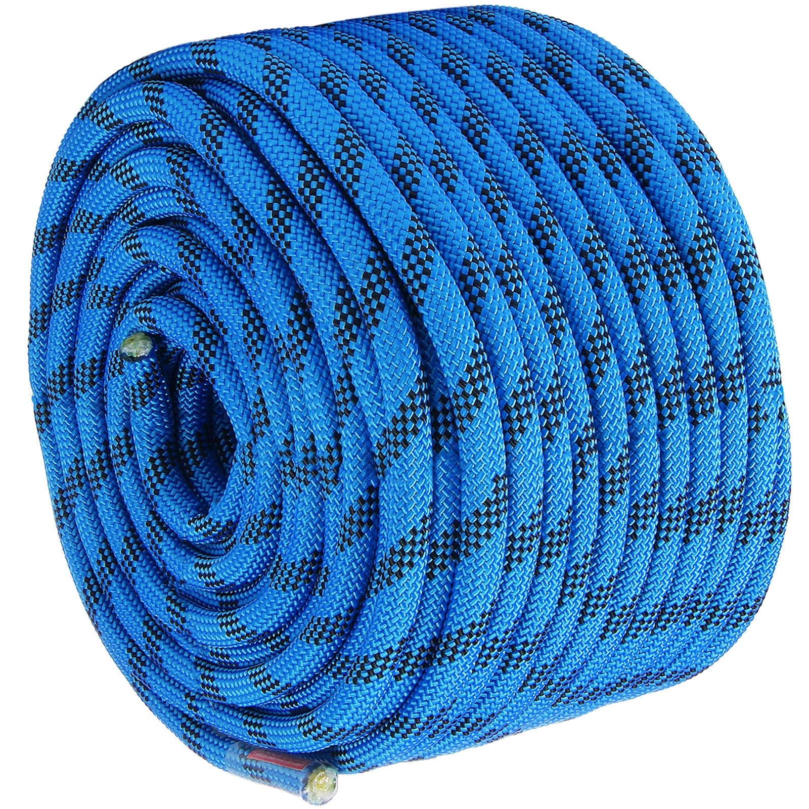 12.7mm Static Climbing Rope 45.7M 30KN Steel Snap Hooks Rappelling Rescue