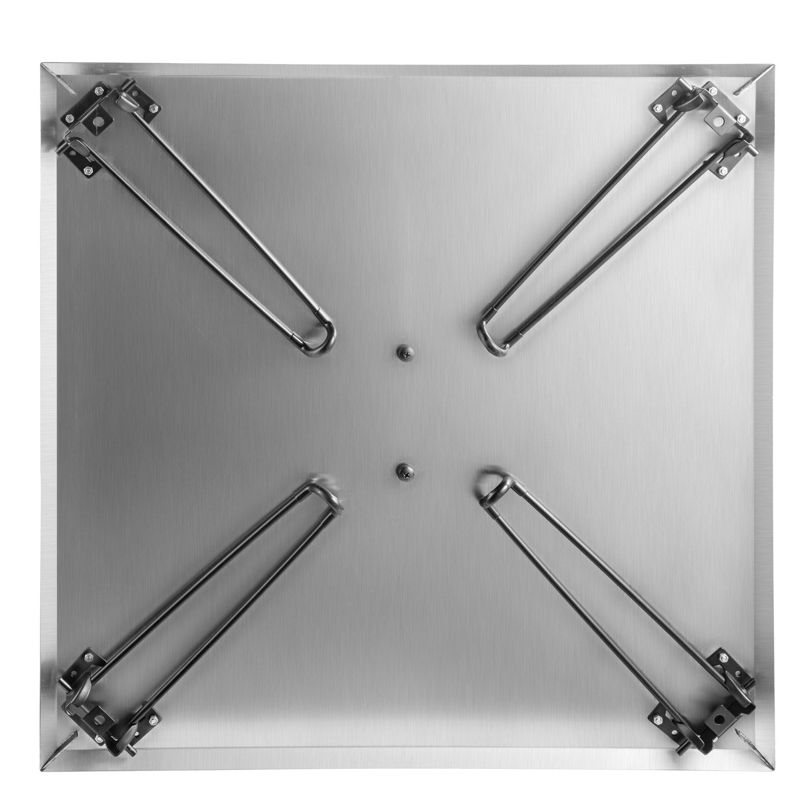 Fire Pit Heat Deflector 24x24x13in Stainless Steel 1.5mm Square Burner Cover