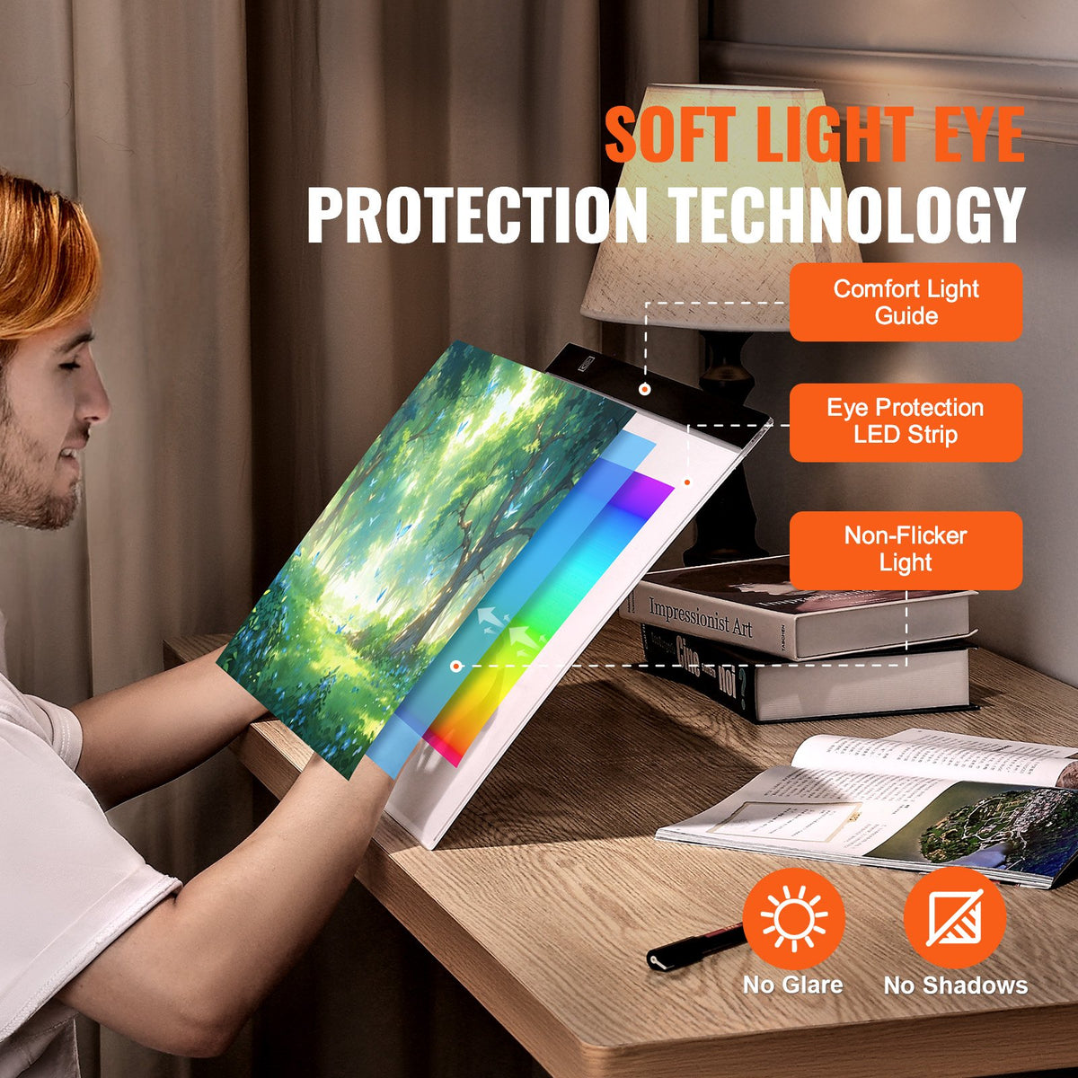 Light Board B4 LED Ultra-Thin Portable Light Pad USB Powered Art Tracing Black