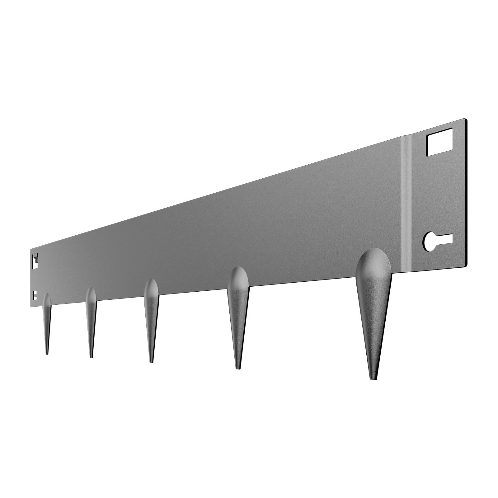 Steel Landscape Edging 5Pack 990x181mm Rust-Resistant Bendable Heavy Duty Gray