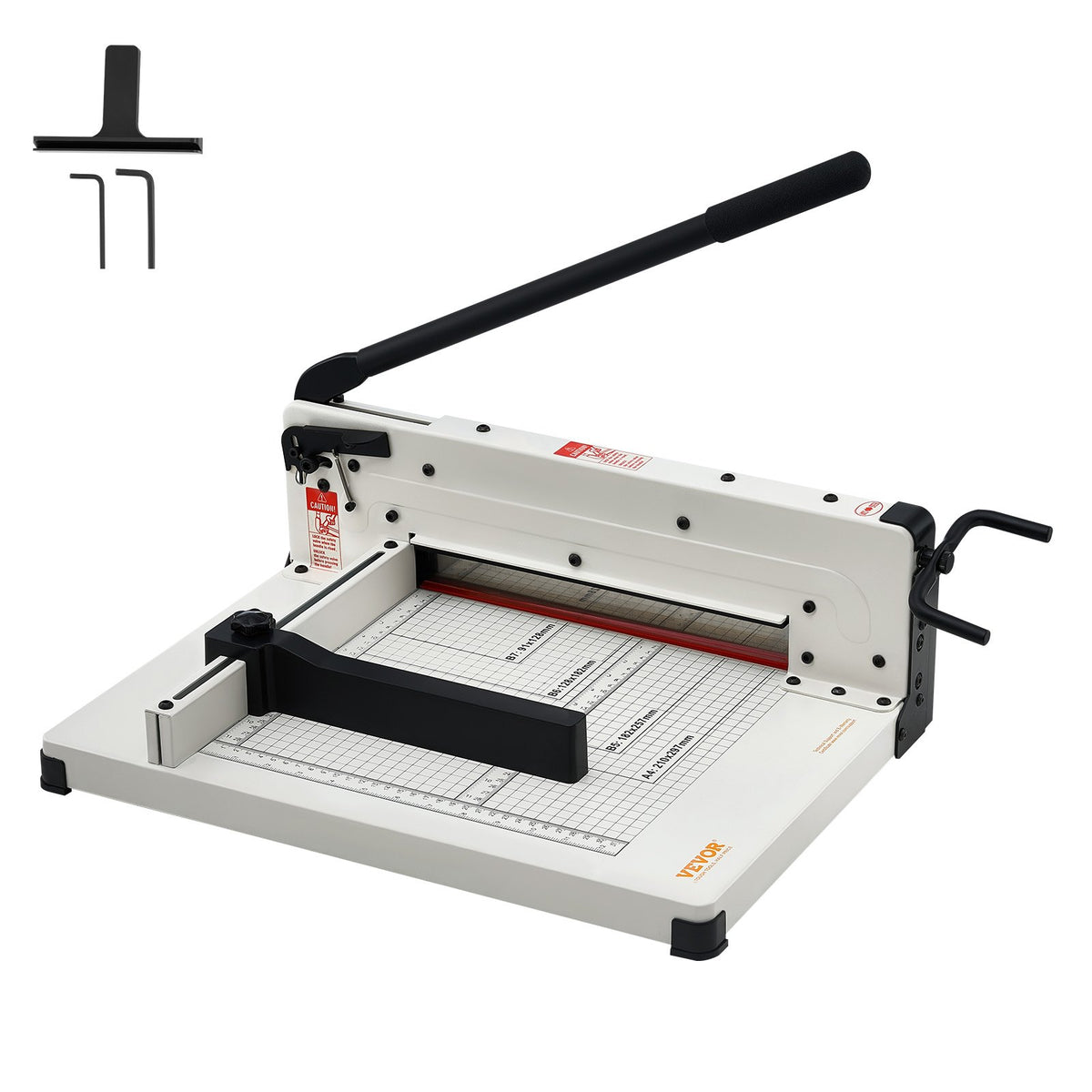 Heavy Duty 304.8mm Guillotine Paper Cutter A4 400 Sheet Capacity Steel Base