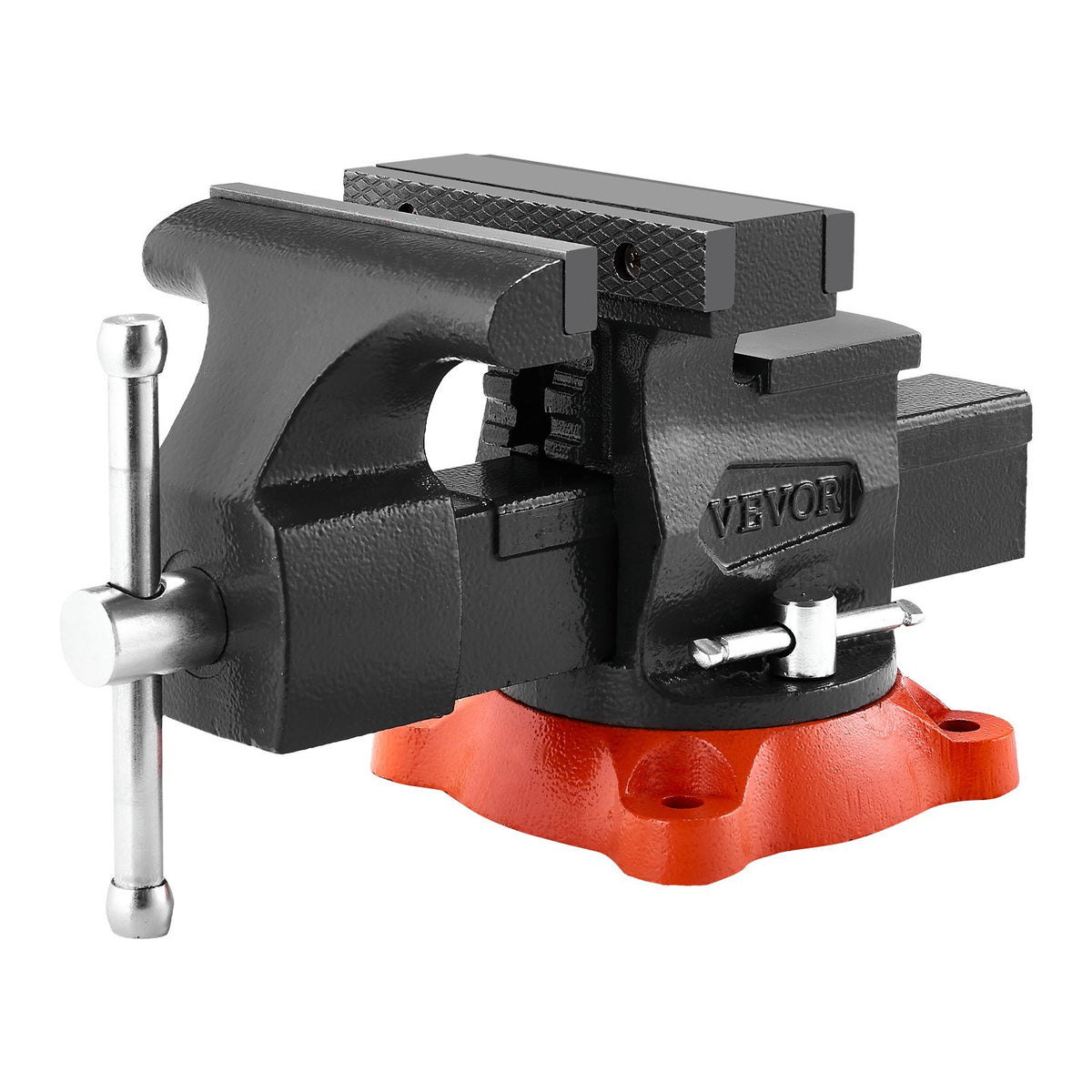 Bench Vise 140mm Jaw Width Two Way Jaws 360° Swivel Base