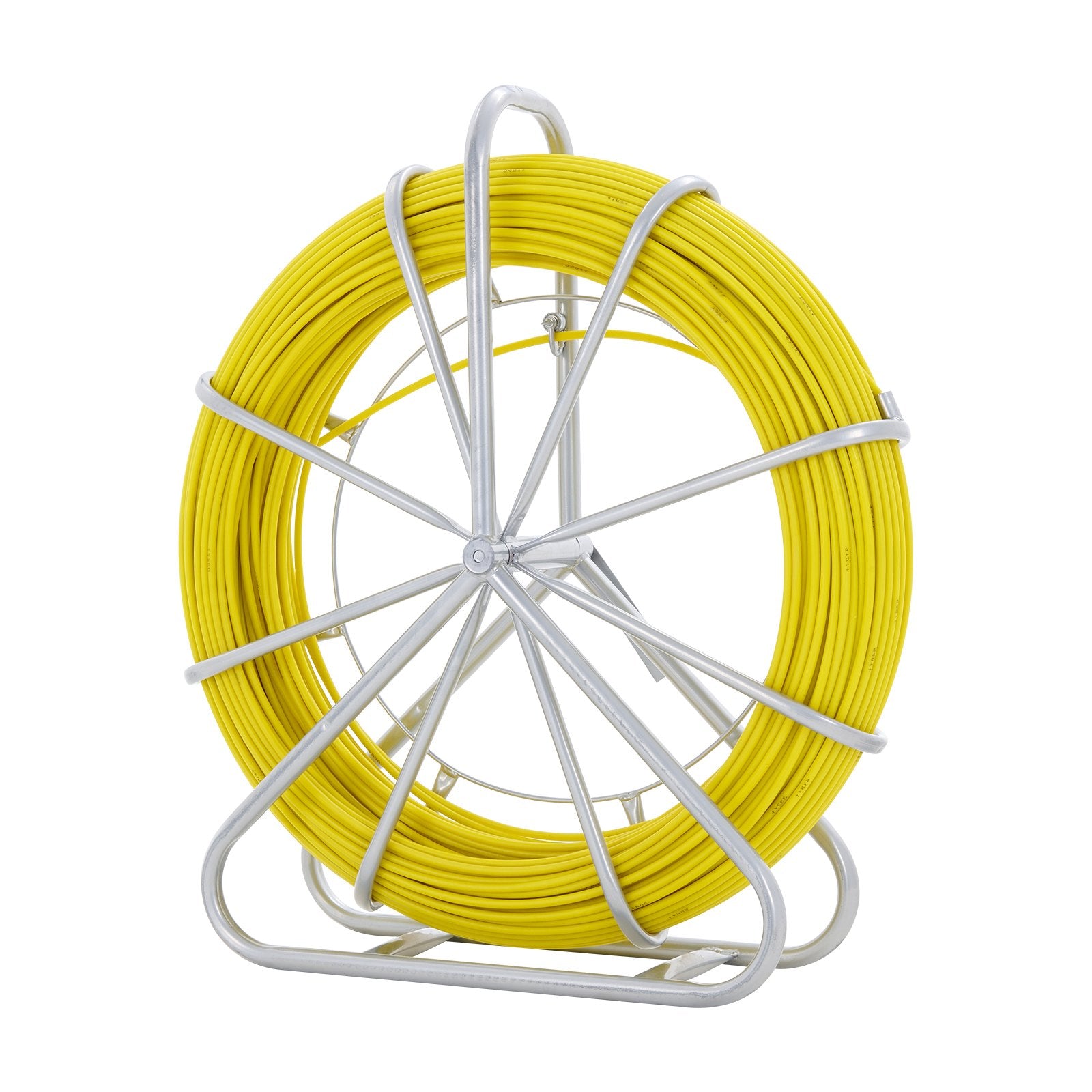 Fish Tape Fiberglass 150m Duct Rodder Wire Puller Steel Reel 3 Heads