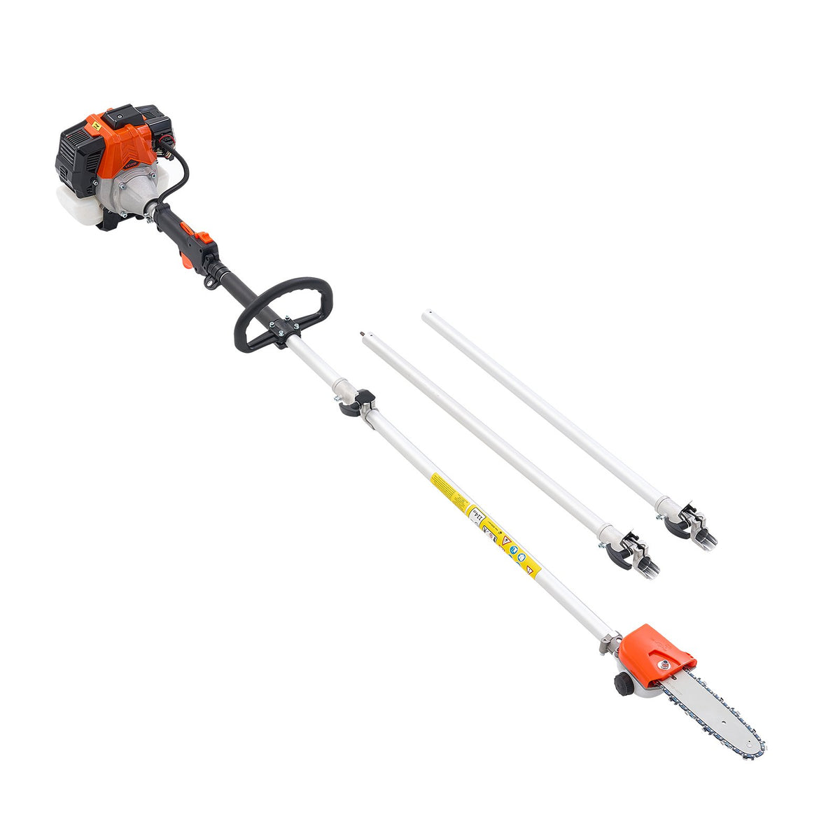 Gas Pole Saw 33CC 2-Stroke with 20.3cm Bar 2-3.5m Extendable Chainsaw