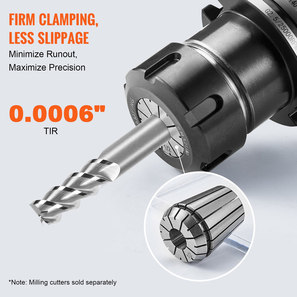 25Pcs ER32 Collet Set 1/16 to 13/16 Precision 0.0006 TIR Chuck