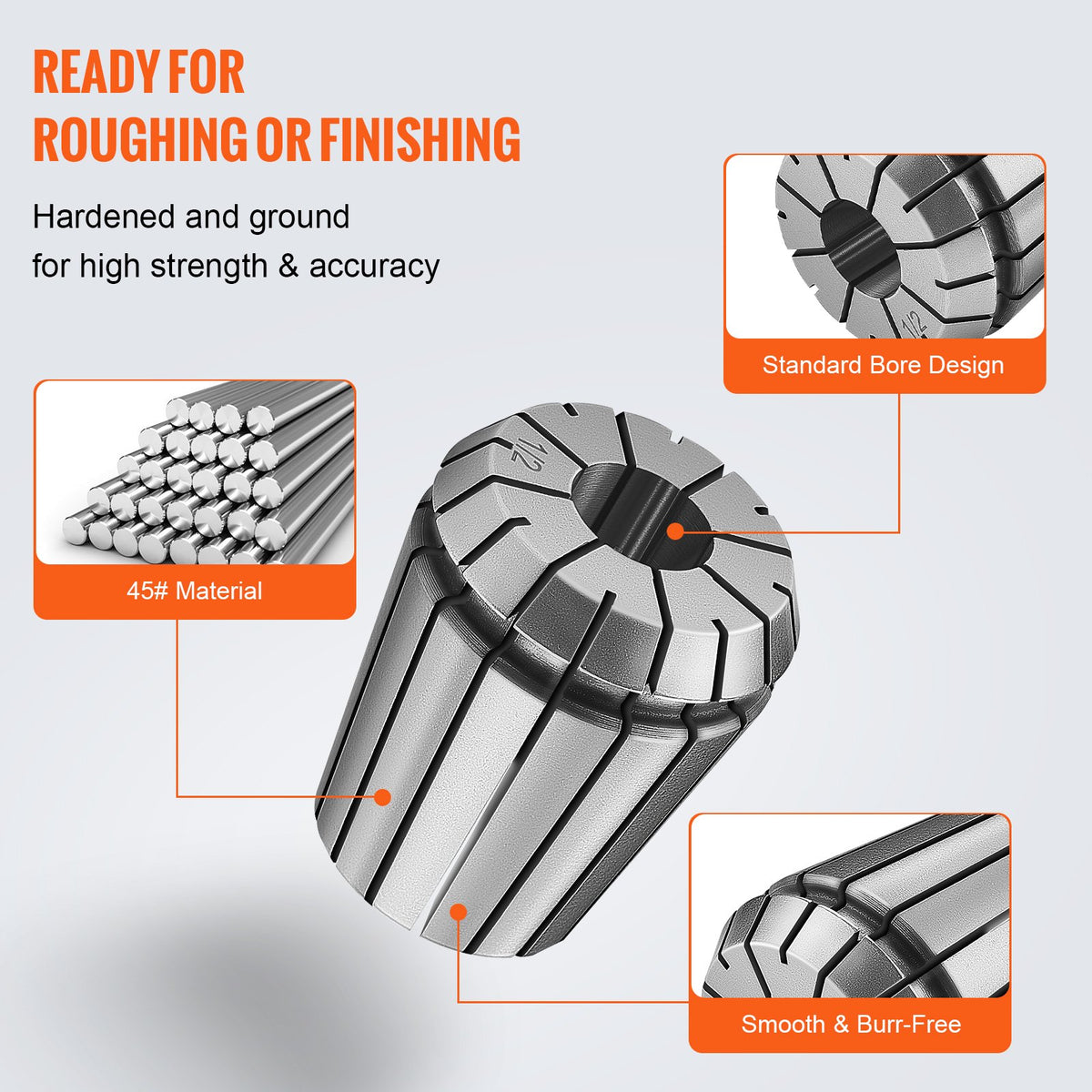 25Pcs ER32 Collet Set 1/16 to 13/16 Precision 0.0006 TIR Chuck