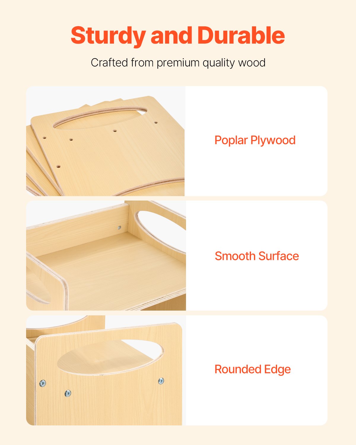 Montessori Weaning Table and Chair Set Wooden Adjustable Height Kids Natural