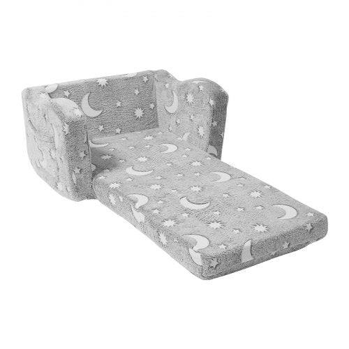 VEVOR Kids Fold Out Sofa 2 in 1 Convertible Couch Chair for Bedroom and Playroom