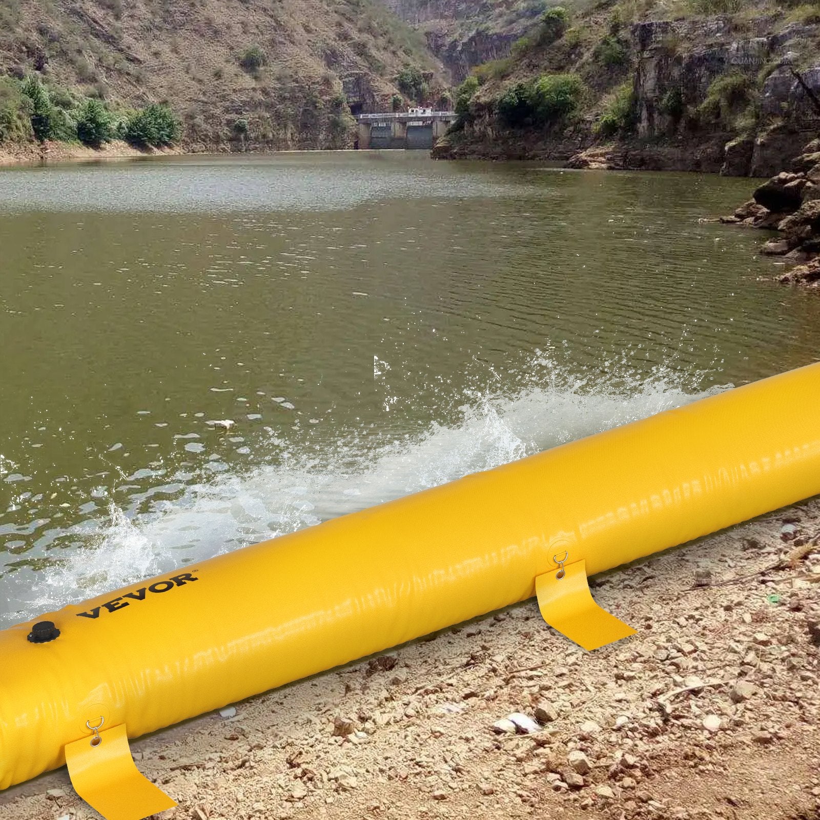 Flood Barrier Hydro Barrier 12' Length x 12" Height Water Diversion