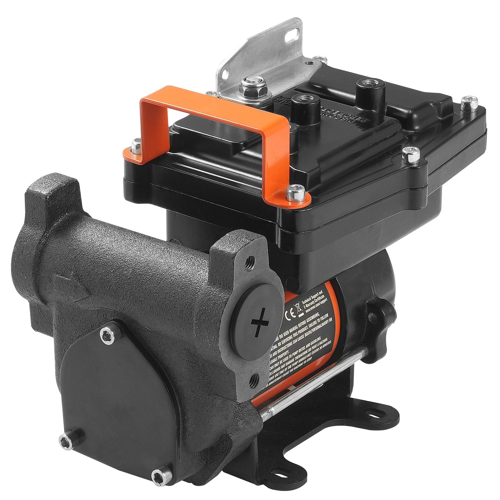 Fuel Transfer Pump 12V DC 15 GPM Portable Diesel Gasoline Auto Nozzle