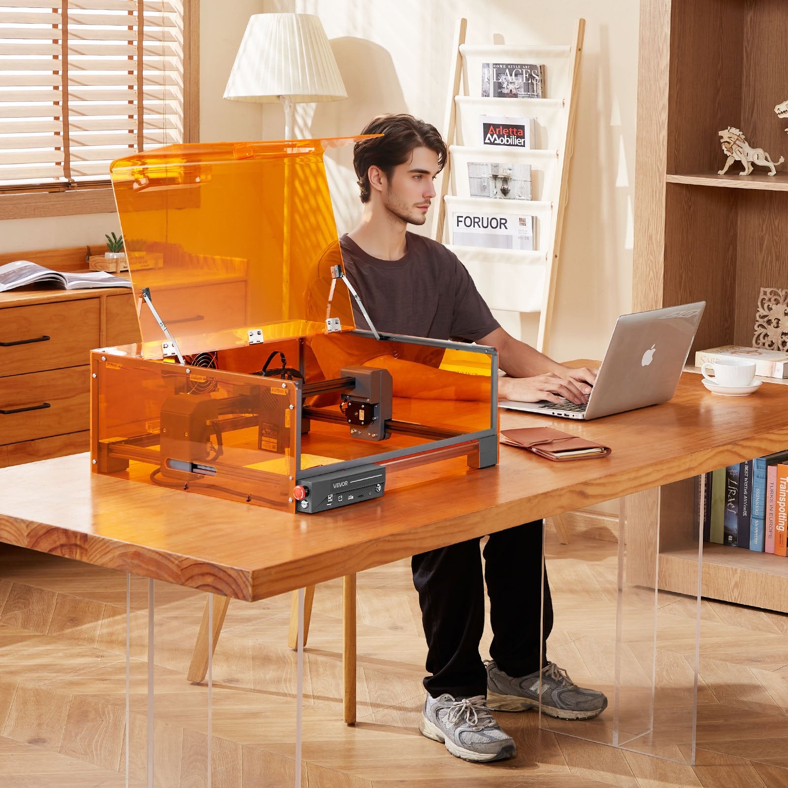 Laser Engraver 20W with Enclosure 300x300mm Cutter Wood Leather Glass