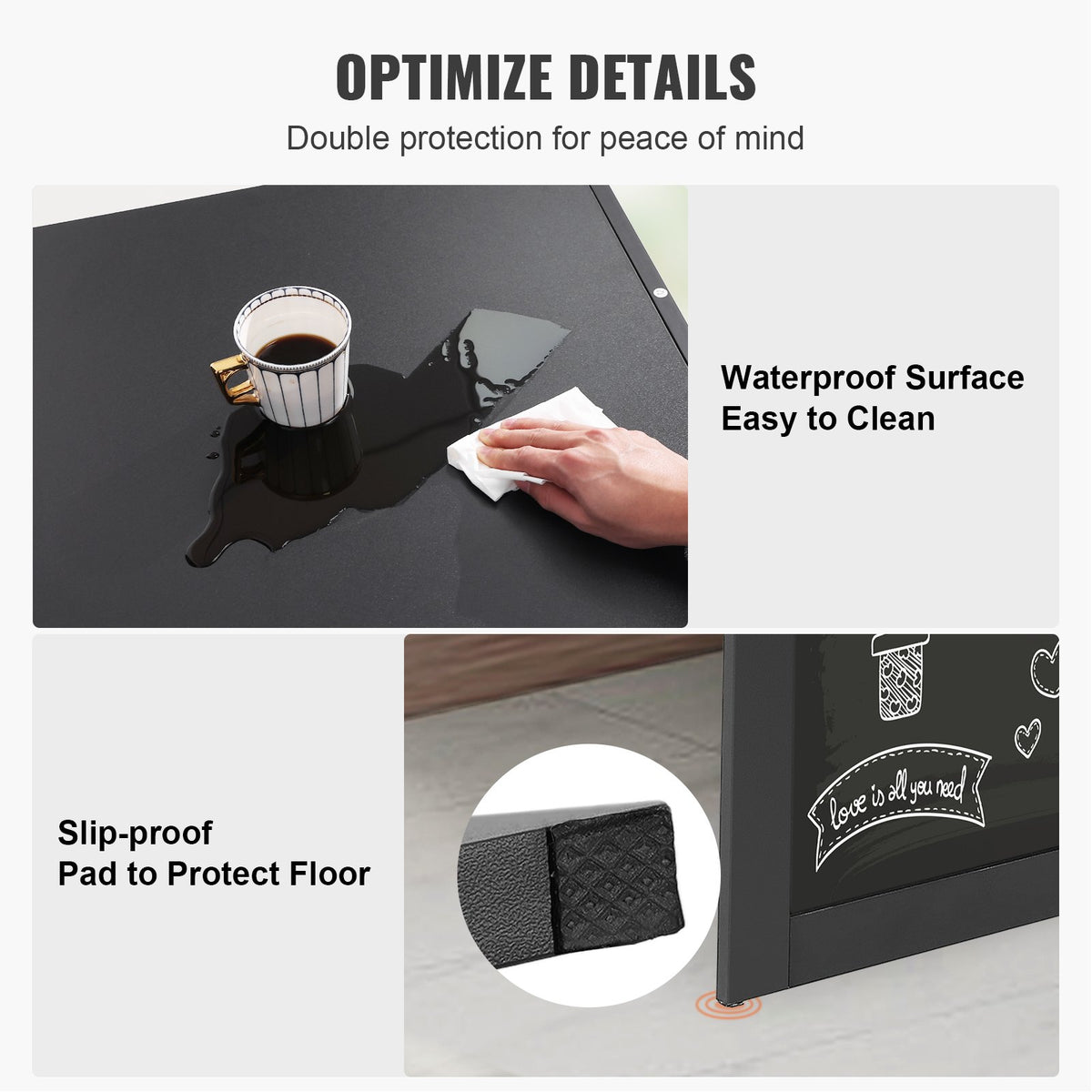 Wall Mounted Folding Desk and Drop Leaf Table for Home Office Storage