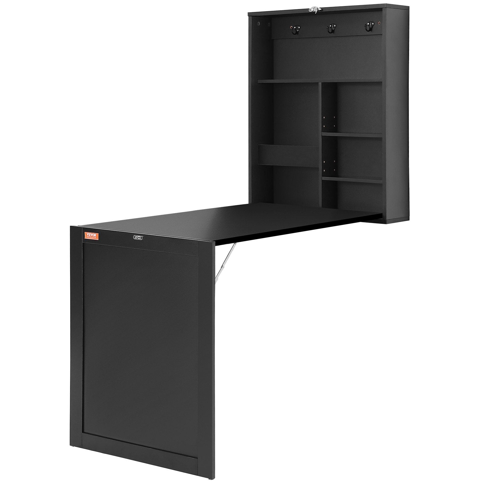 Wall Mounted Folding Desk and Drop Leaf Table for Home Office Storage