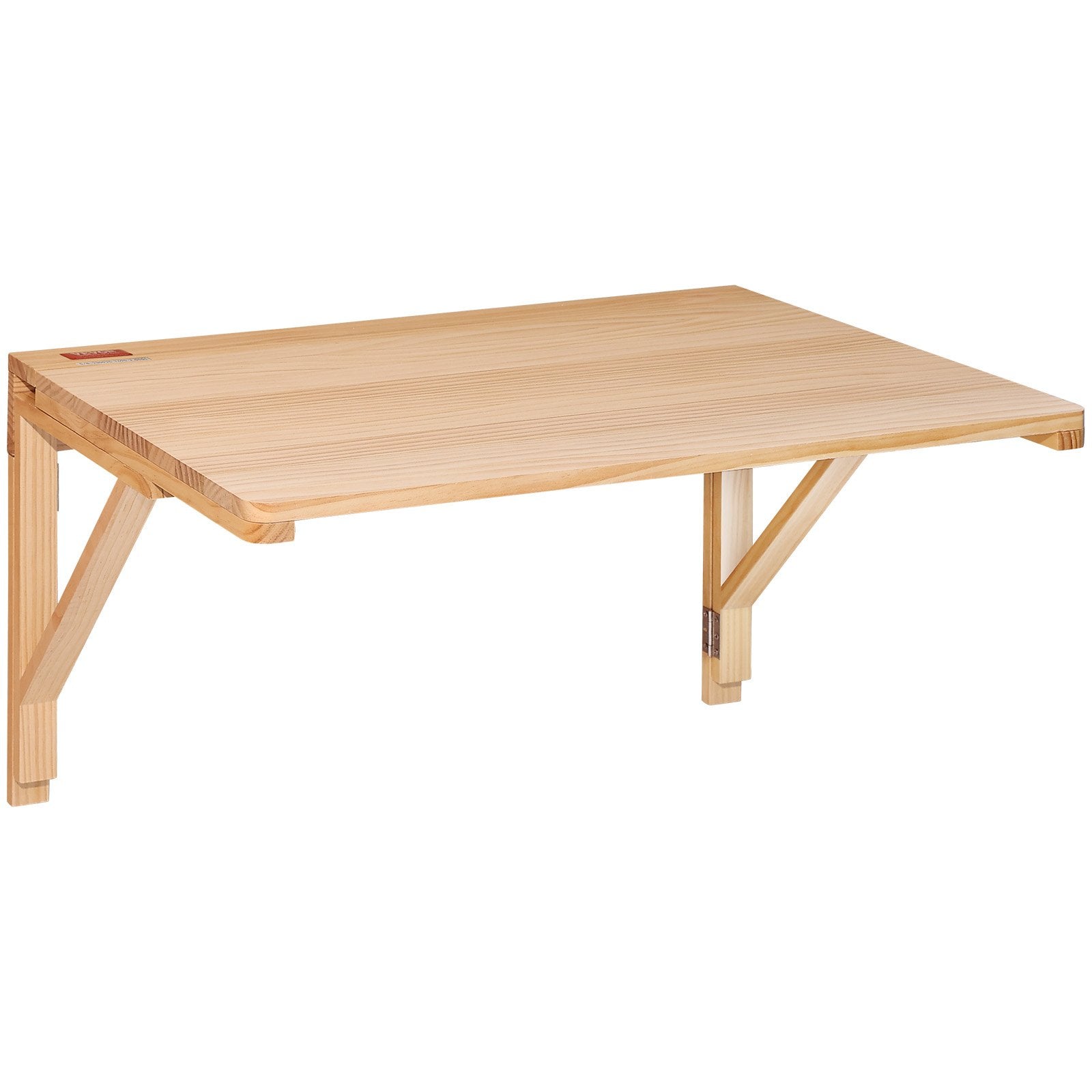 Wall Mounted Folding Table Solid Wood Drop Leaf Floating Desk 31.5x23.58in